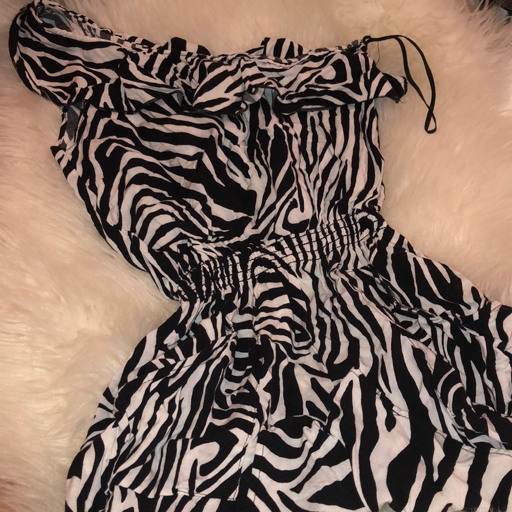 Zebra Print One Piece / Romper